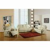 Homeroots 165 in. Stylish Beige Leather Sofa Set 329411